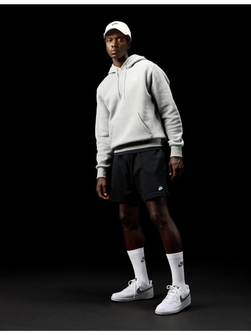 Nike Men's White Grey Court Vision Low Next Nature Classic Stylish Sneakers - Picture 3 of 7
